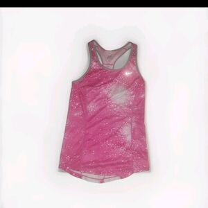 Nike Pink and White Tank Top